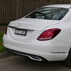 Achterkant Mercedes C-Klasse W205 | Douwe de Beer occasions